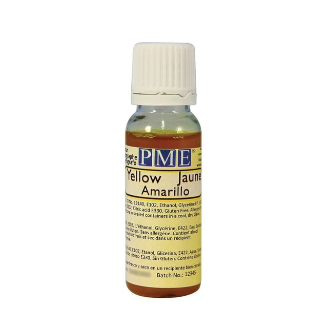 Colorante alimentare per aerografo 25 ml Giallo