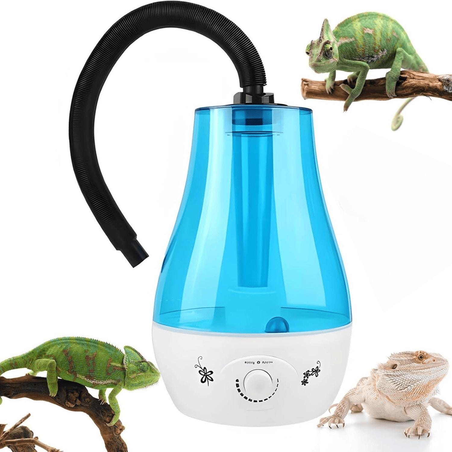 Nawilżacz powietrza dla gadów – 3 l zraszacz dla gadów z przedłużaczem – do paludarium/wiwarium/gadów/płazów/zioł (wtyczka EU)
