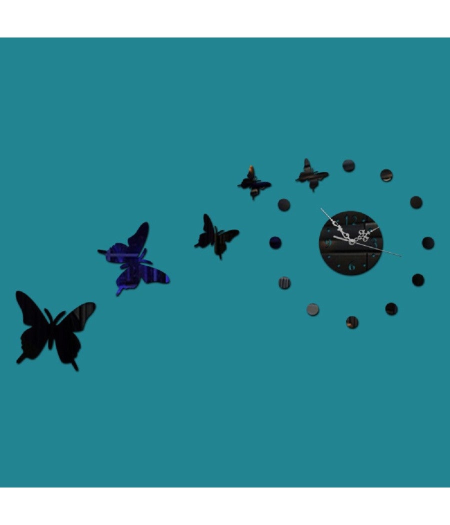 Orologio Analogico Orologio Con Farfalle Orologio Da Parete