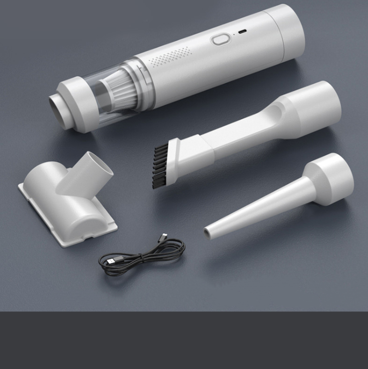 Odkurzacz samochodowy, odkurzacz ręczny ładowany przez USB, mini odkurzacz bezprzewodowy, zestaw do czyszczenia sierści zwierząt i biurko samochodowe.