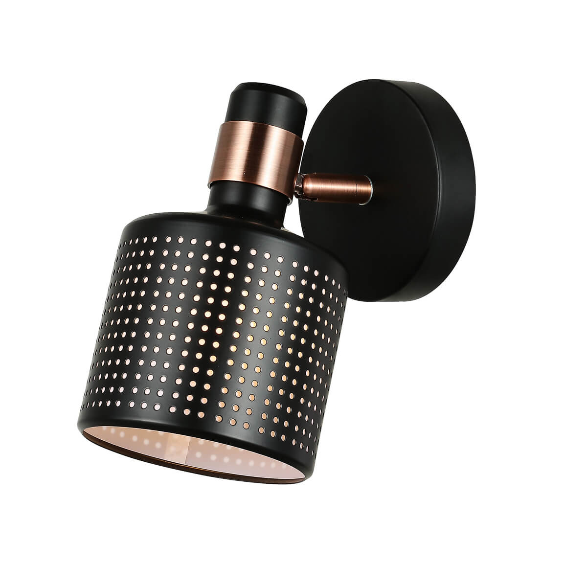 Kinkiet ścienny Restenza czarny-miedź 1xE27x40W styl nowoczesny wym: 12 x 16 cm metal IP20 Italux - 4