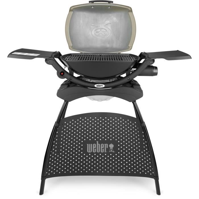 WEBER - Barbecue a gas - Supporto Q 2000 nero - 9 coperchi - Nero - 6