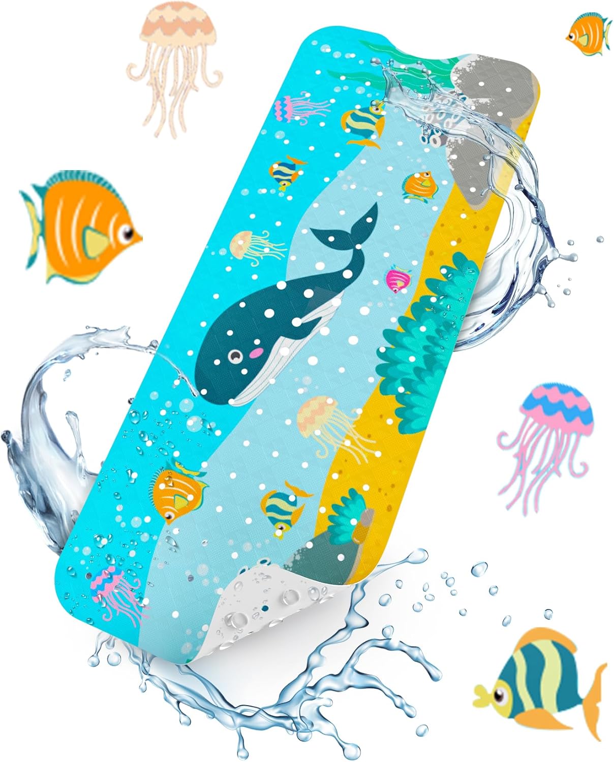Gobesty Toboggan Aquatique Jardin 550 X 145 Cm – Double Piste Avec 2 Bodyboards, Arroseur Intégré, Motif Requin – Jouet D'Été Pour Enfants