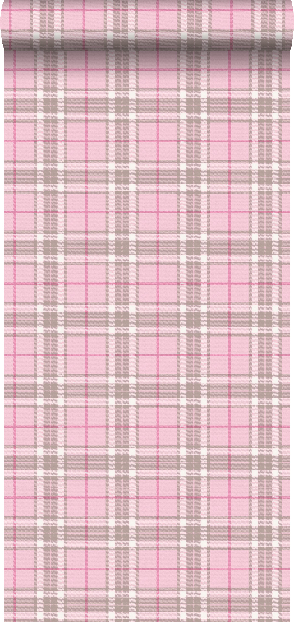 Papel pintado rombo rosa claro - 53 cm x 10,05 m - estahome