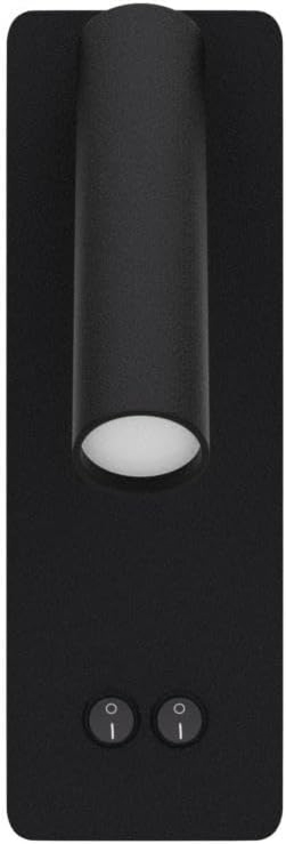 Lampa ścienna LED do sypialni, lampka do czytania, regulowana, ciepłe białe światło 3W+6W (czarna)