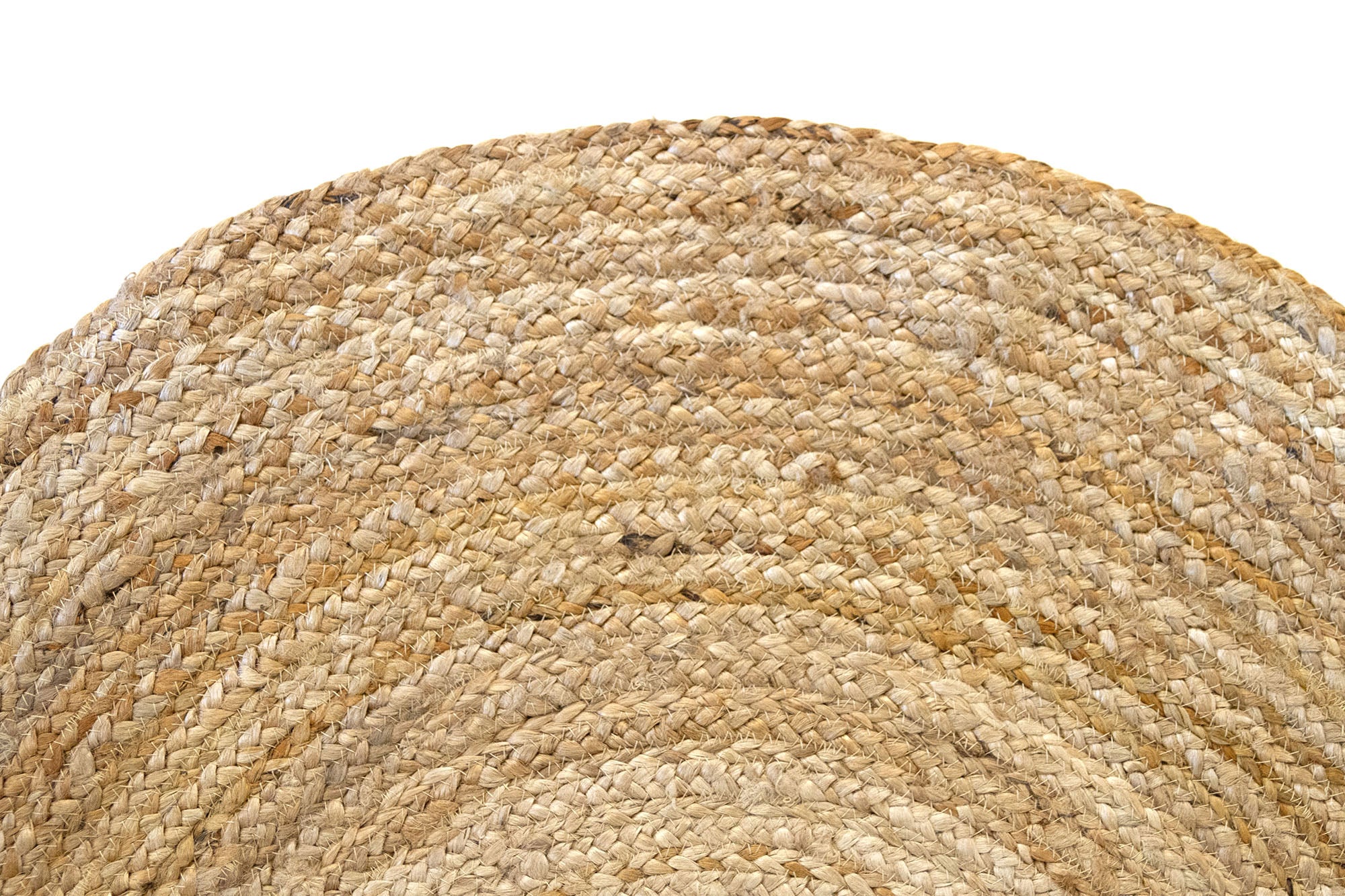 Hamid - Lot de tapis ronds en jute naturel ALHAMBRA 100x100cm - Tapis pour salon, chambre et salle familiale - 4
