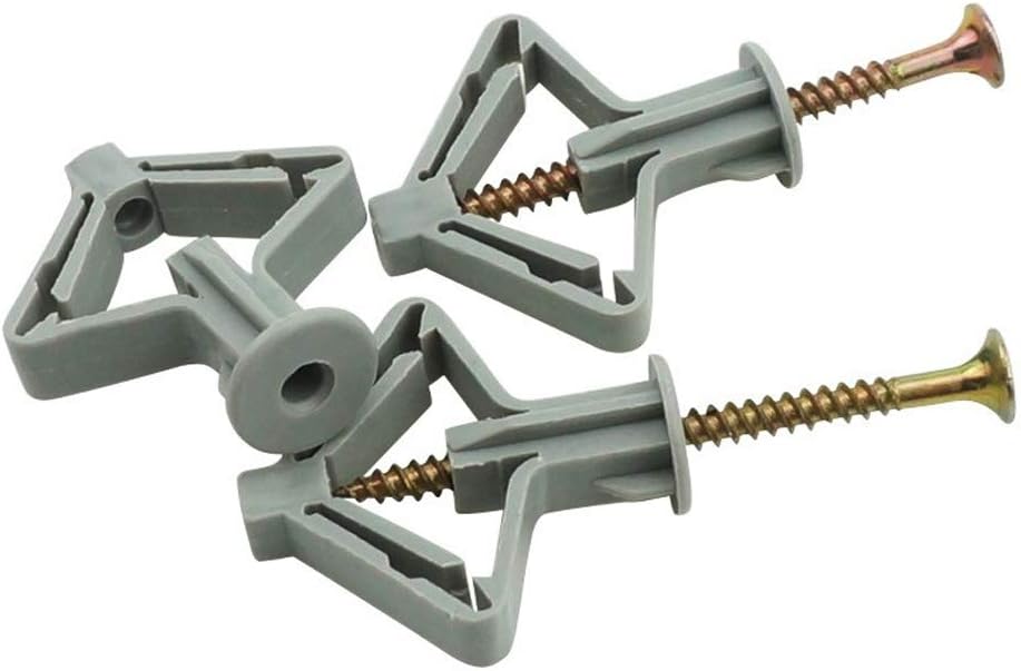 50 pezzi di tasselli per cartongesso, tasselli per cartongesso con viti, fissaggi per cartongesso e pareti cave - 3