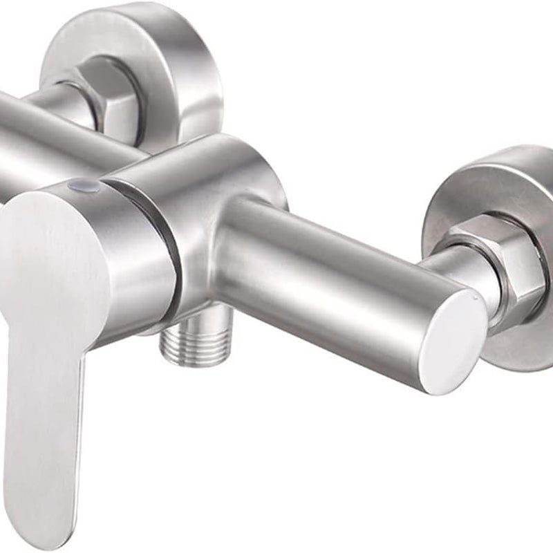 Bateria prysznicowa ścienna ze stali nierdzewnej - Bateria prysznicowa - Sterowanie ręczne - Zawór hydrauliczny - Bateria łazienkowa na zimną wodę