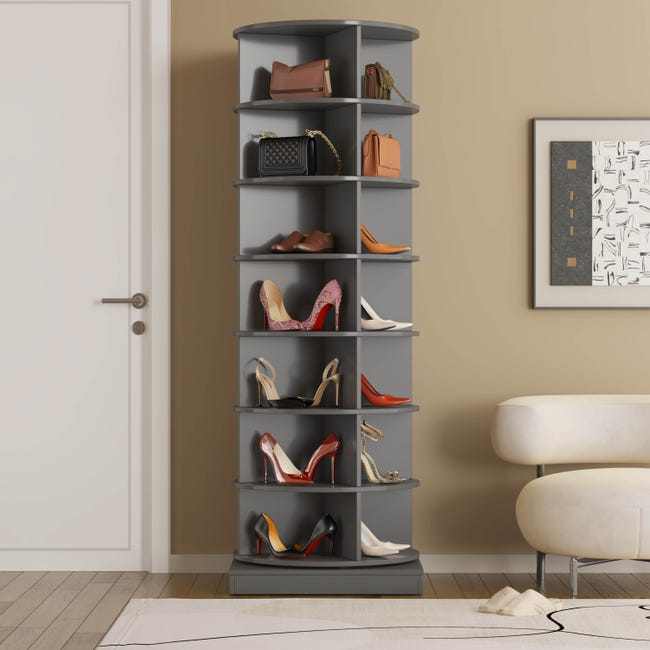 YWJLQH Scarpiera Rotante Scarpiera Circolare in Piedi Scarpiera Rotonda Organizer per Scarpe Scarpiera per Lavanderia per Interni Domestici, Nero 2 Livelli YWJLQH Scarpiera Rotante Scarpiera Circolare in Piedi Scarpiera Rotonda Organizer per Scarpe Scarpiera per Lavanderia per Interni Domestici, Nero 2 Livelli