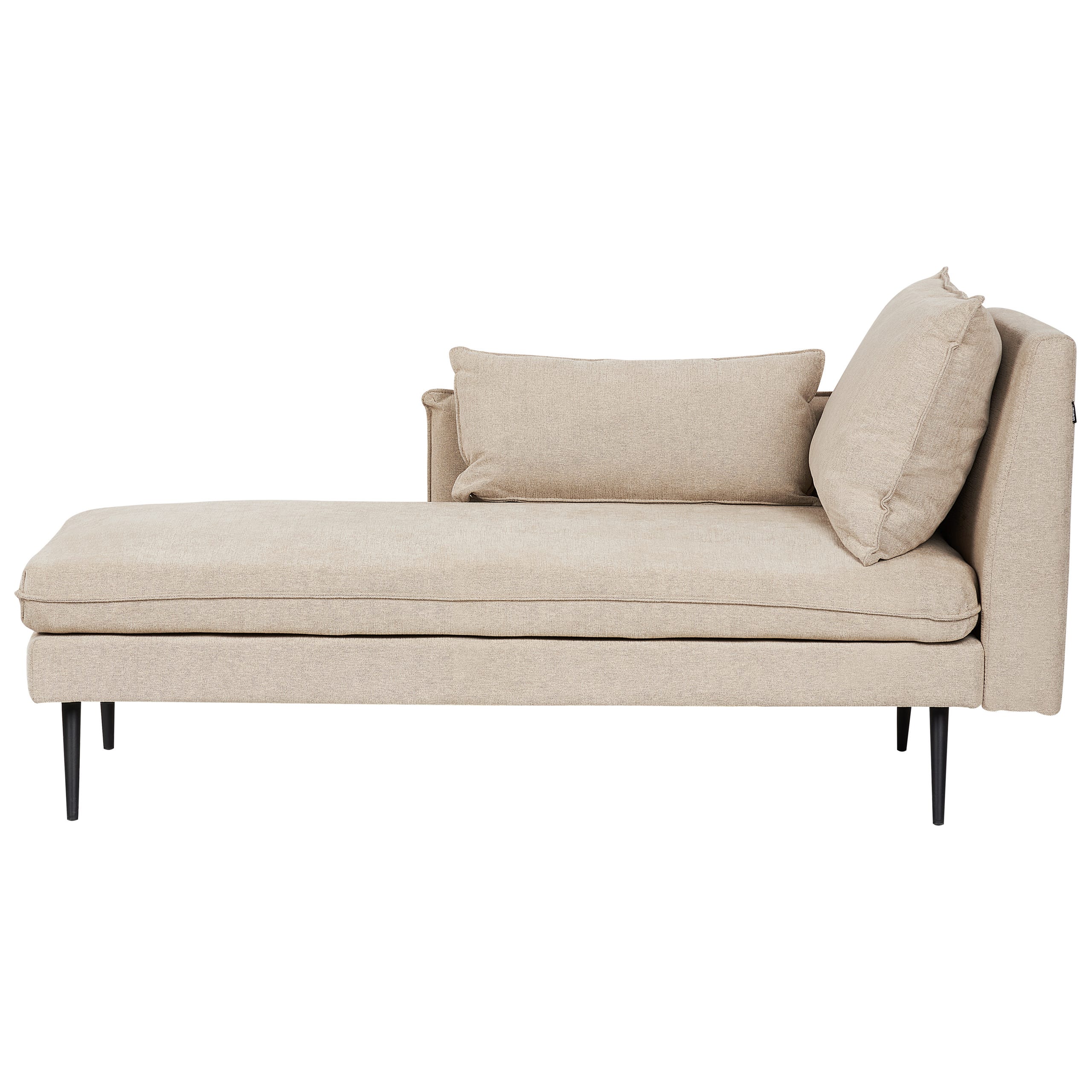 Méridienne côté droit YERRES Tissu Beige | Leroy Merlin