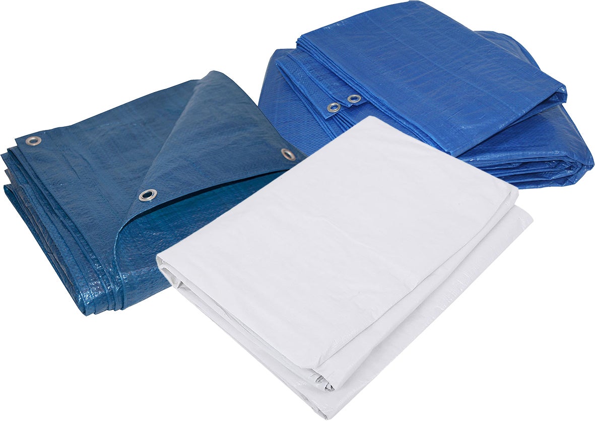 Toldo polietileno standard 90gr 10x15m verde/azul belflex