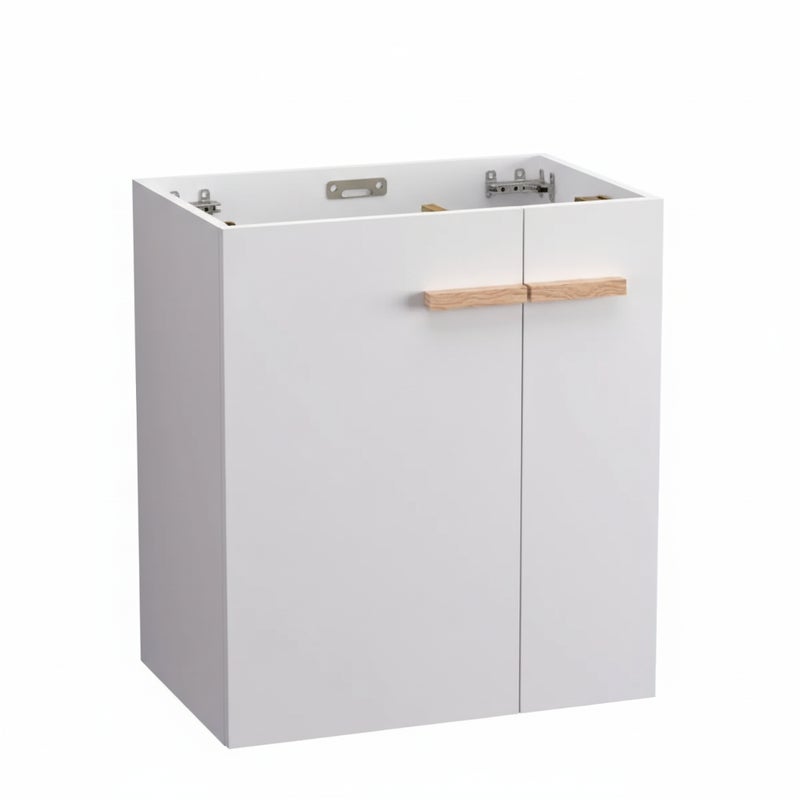 Szafka pod umywalkę L-WOOD 59 cm biały połysk