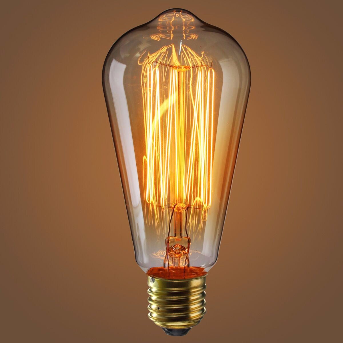 EXTRASTAR Lot 2 Ampoules LED Rétro Edison G125 6W E27 – Filament Vintage 2200K Blanc Chaud, Style Industriel