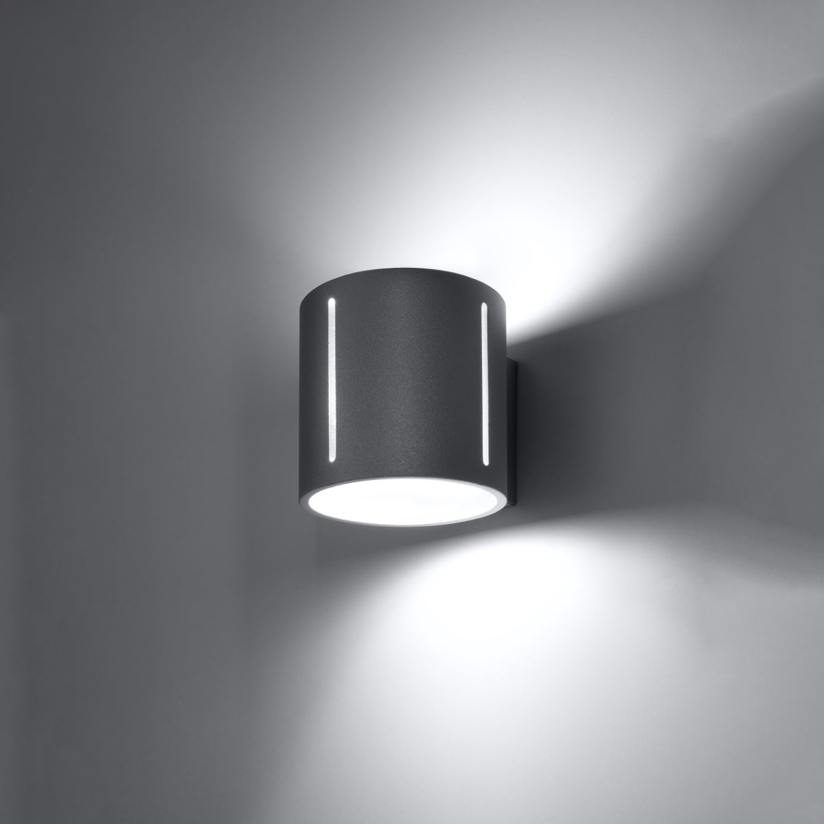 Kinkiet BRICH szary LED 3000K - 10x12x10cm Sollux