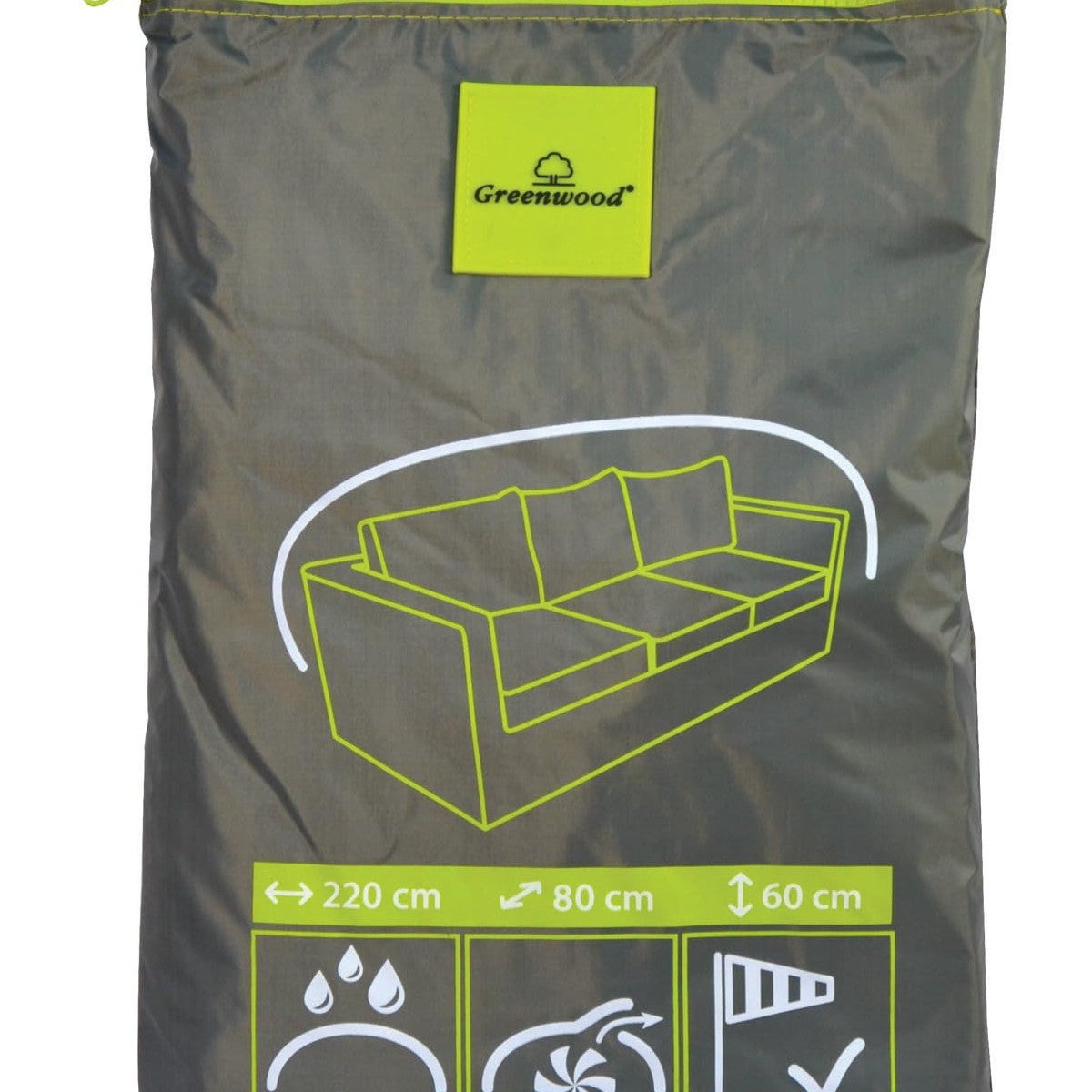 Housse extérieur de canapé 2 places jardin 160x80x60cm imperméable CVD1 - 3