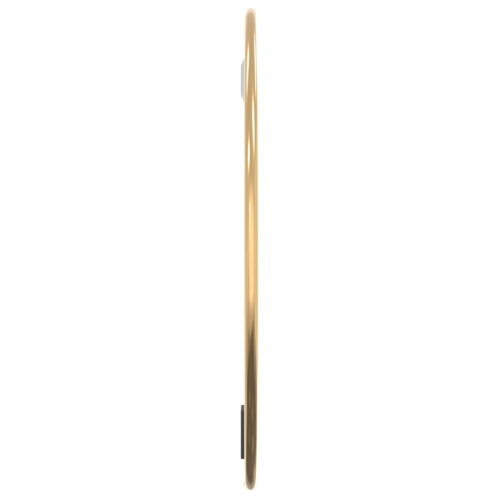 Specchio Muro Oro Ø 60 cm Rotondo – Design Minimalista in Vetro con Cornice in PVC per Camera da Letto, Soggiorno e Altro - 4