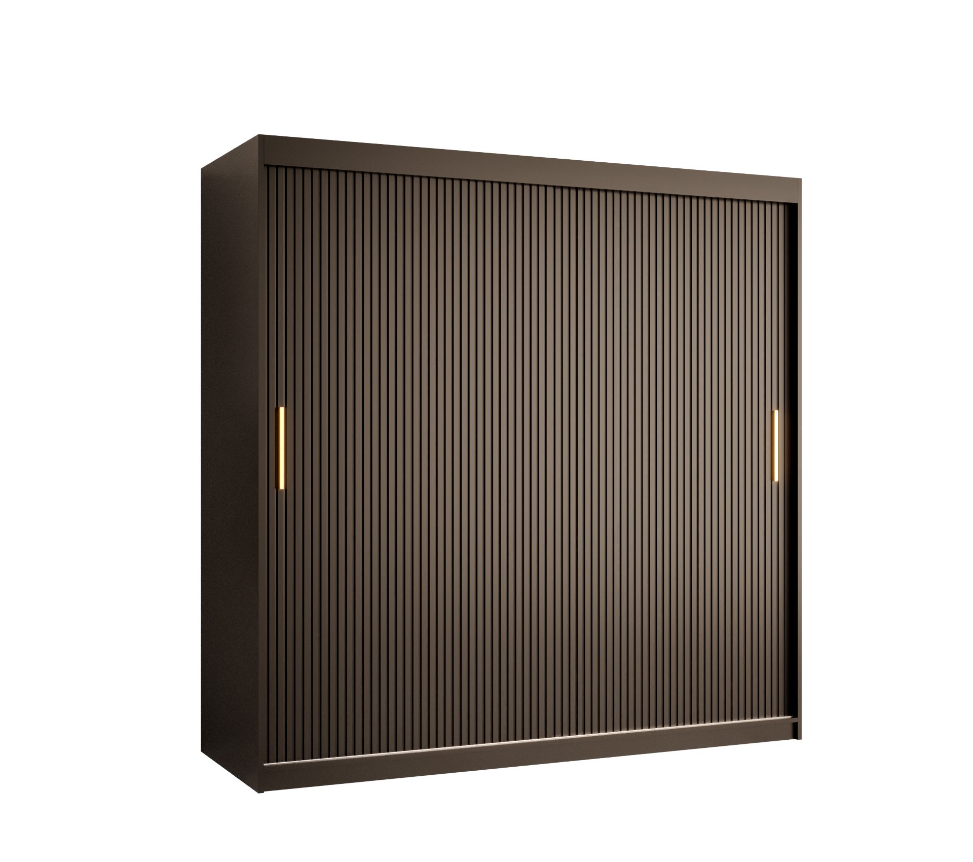 Szafa przesuwna garderoba RIFLO SLIM 1 180 x 62 x 200 cm Czarny - Abiks Meble