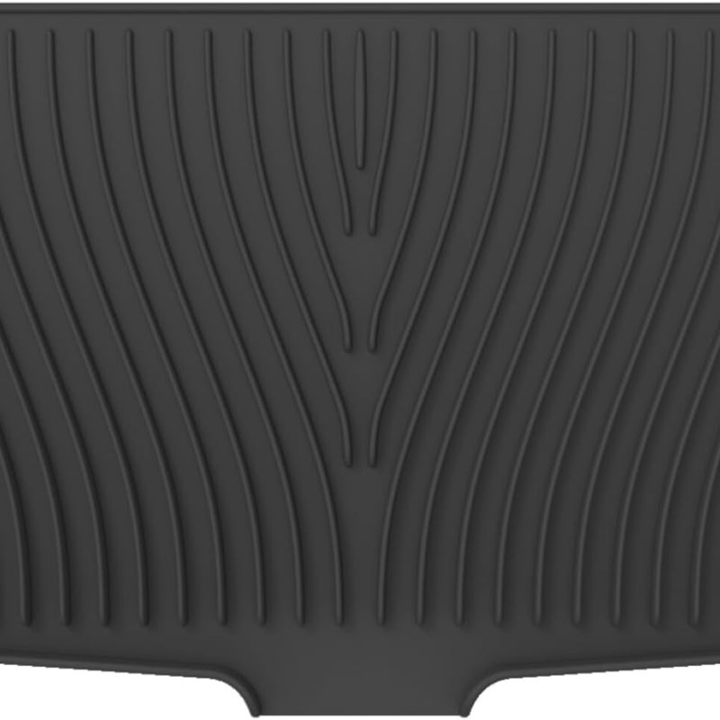 Silikonowa mata ociekowa na blat kuchenny, antypoślizgowa ze zintegrowanym ociekaczem, odporna na ciepło (40 x 33 cm) - Czarna - 40 cm