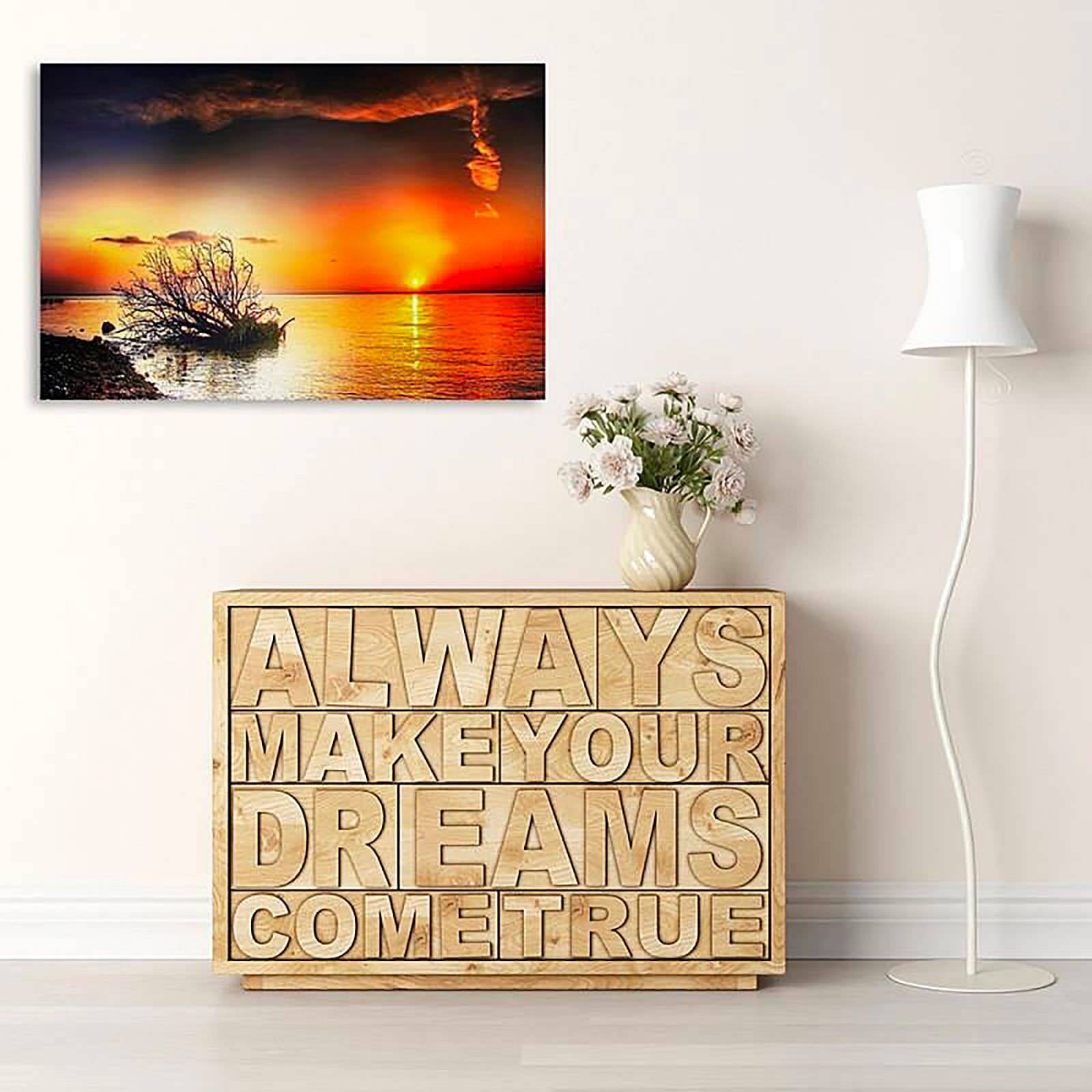 Tableau coucher de soleil sur la mer 4 - 80 x 60 cm - 5