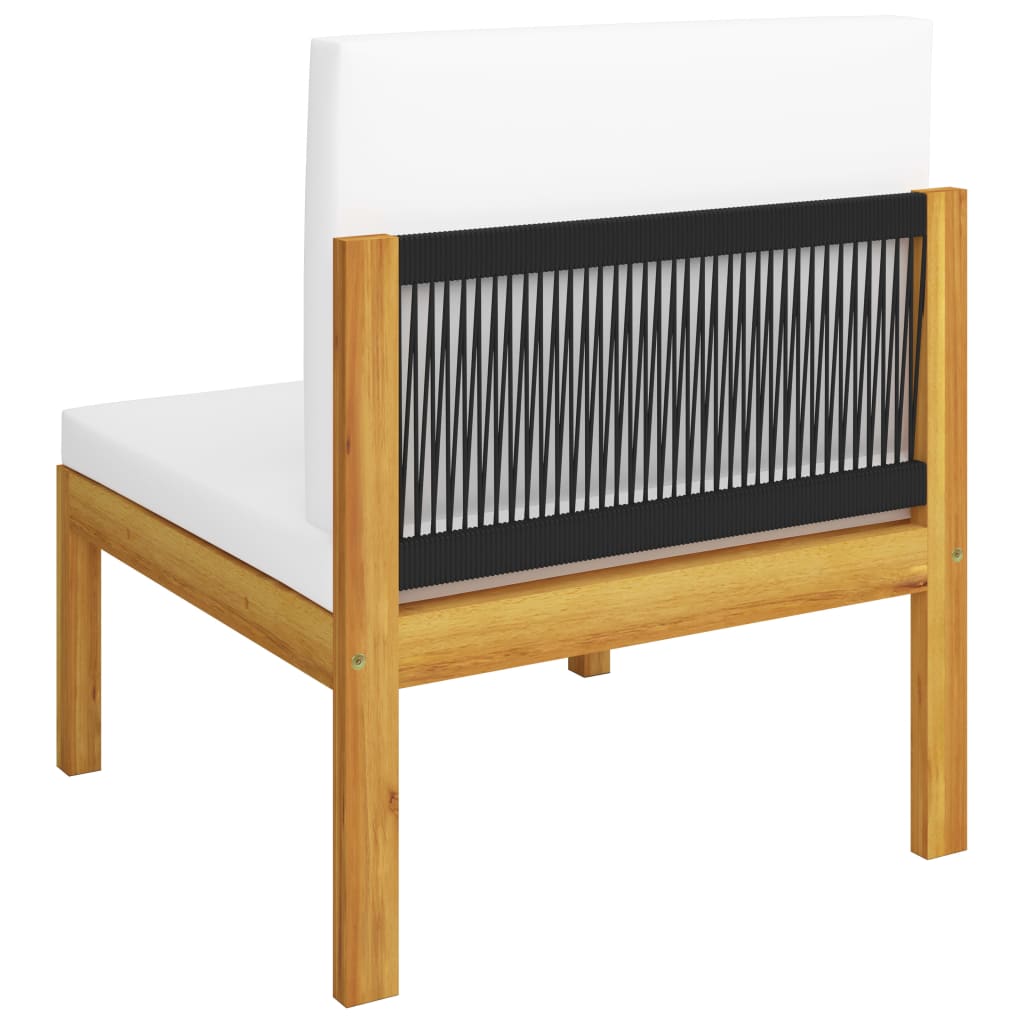 Canapé de jardin à 4 places avec coussin Bois d'acacia massif 3 - 6