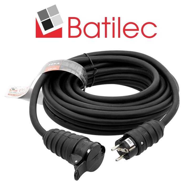 Rallonge électrique IP44 10mètres HO7RN-F 3G2.5mm²-BATILEC - 3