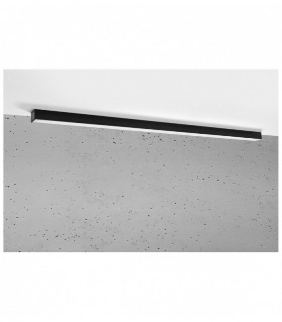 Lampa sufitowa wisząca Pinne czarno-biała LED 48W 3000K 7200lm wym: 5 x 145 x 5,3 cm metal Thoro Lighting