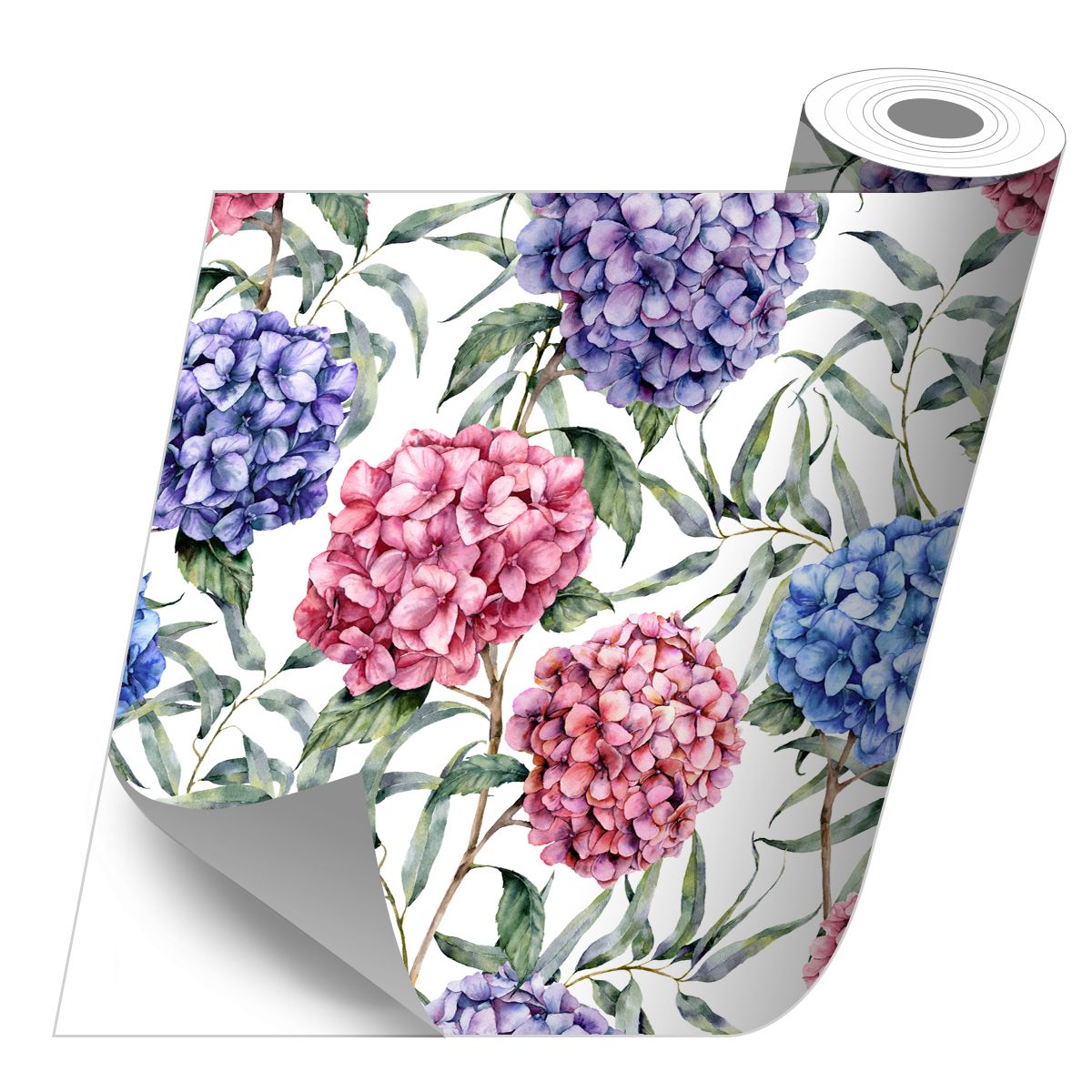 Rollo sticker Hortensias 50x100 cm | Leroy Merlin