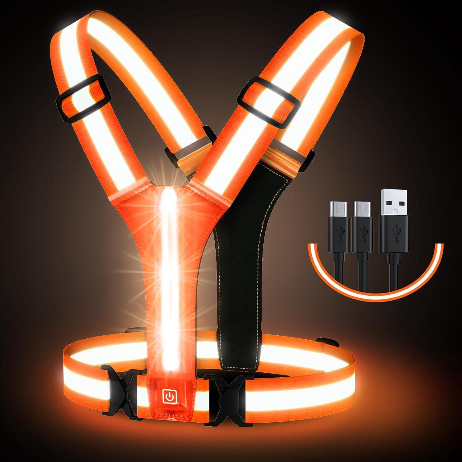 Gilet Réfléchissant Led Gilet Réfléchissant Zacro LED - Sécurité Running Et Cyclisme Avec Lumières Rechargeables Lampe Course A Pied Gilet Réfléchissant Led Gilet Réfléchissant Zacro LED - Sécurité Running Et Cyclisme Avec Lumières Rechargeables Lampe Course A Pied