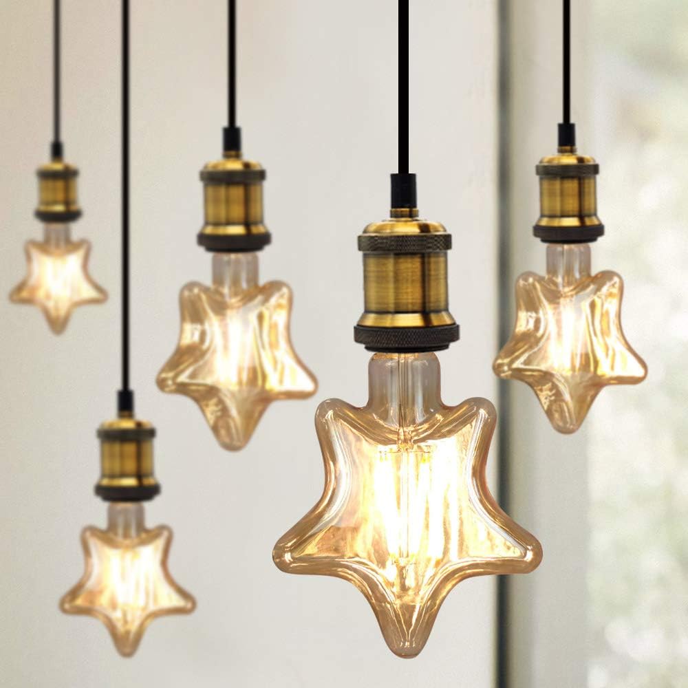 Ampoules Led Ampoule Vintage 4W Led Filament Edison Ampoule Spécialité Ampoule Décorative 220 / 240V E27 (Étoile) - 4