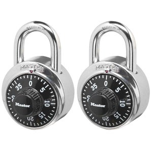 Lucchetto A Combinazione (Nero E Rosso) – Confezione Da 2, Sicurezza Senza Chiave Per Armadietti, Valigie, Cassetti E Box, Facile Da Impostare