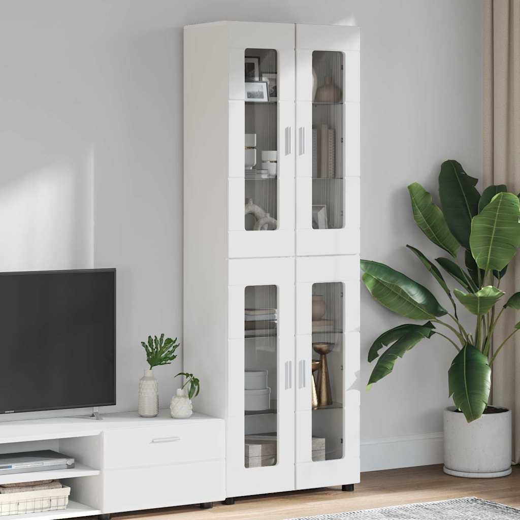 Armoire Haut de rangement - Armoire De Chambre Blanc 60 x 35 x 182 cm Bois d'ingénierie - 2