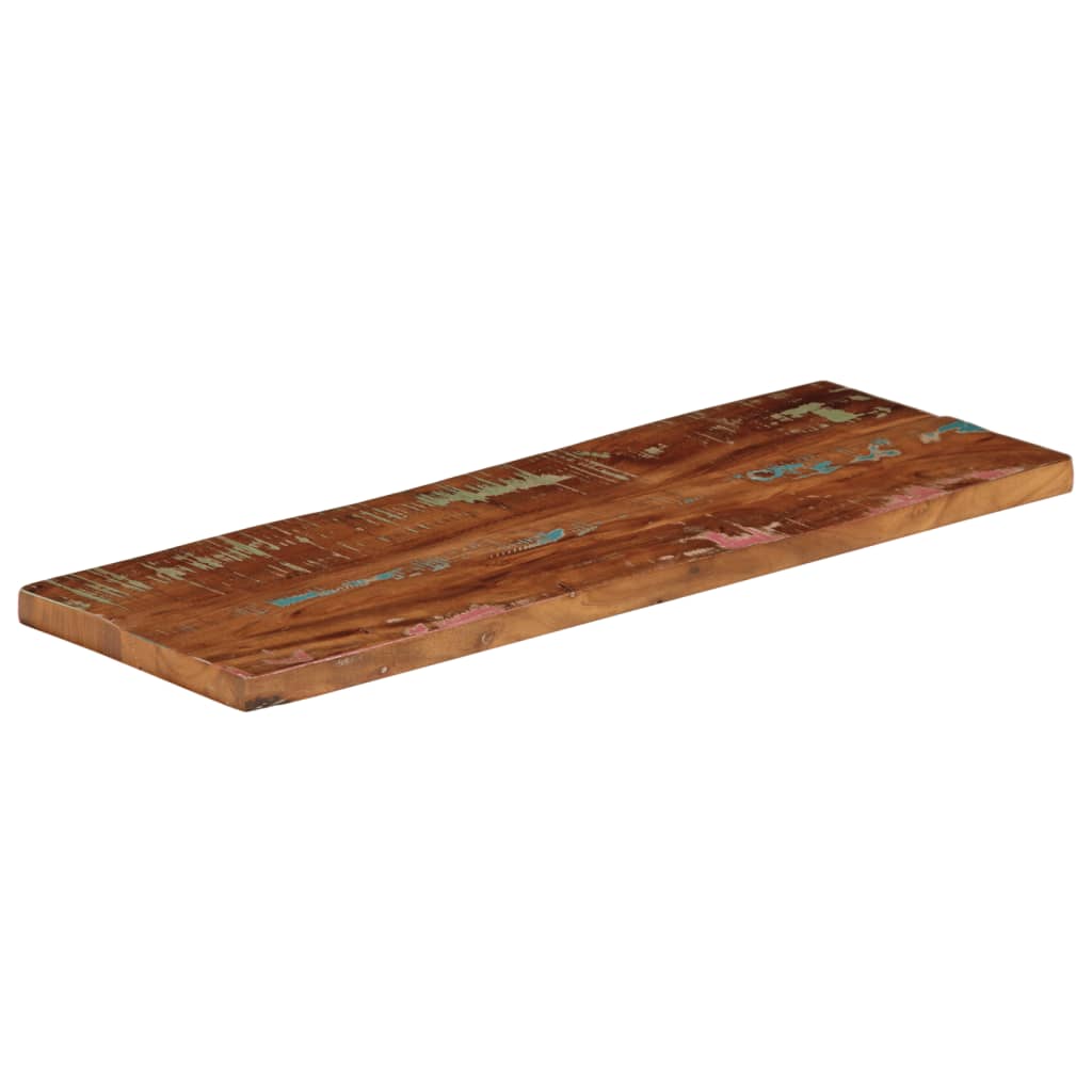 Dessus de table 50x20x2,5 cm rectangulaire bois massif récupéré