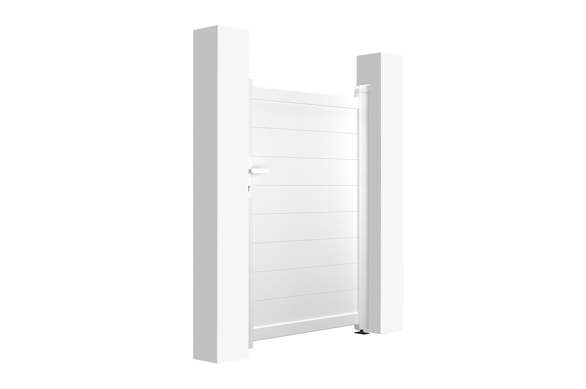 Portillon 1m EIGER H.140cm aluminium blanc - 4