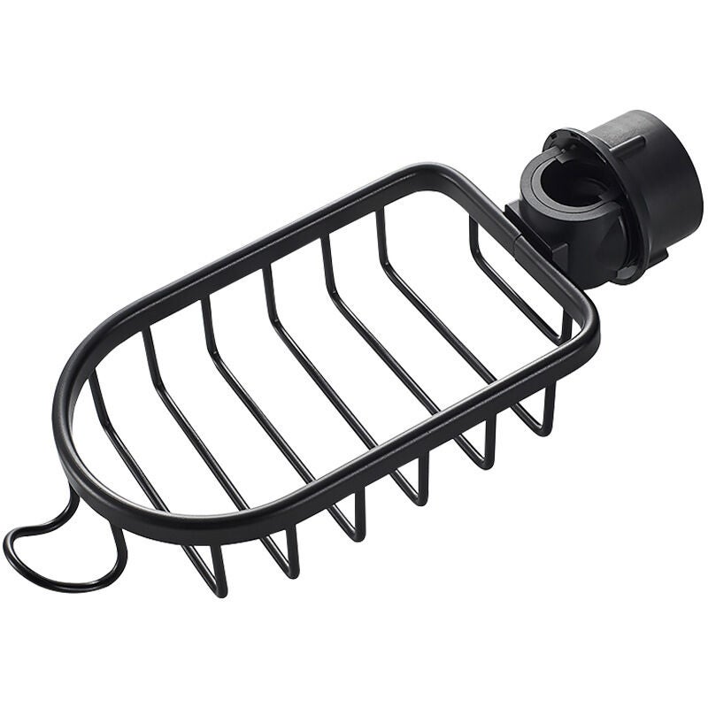 2x Étagère Douche Sans Percage Inox,T-Audace Noir Étagère Salle de Bain Télescopique Inoxydable, Tablette Support Douche, Porte Savon Barre Douche - 4