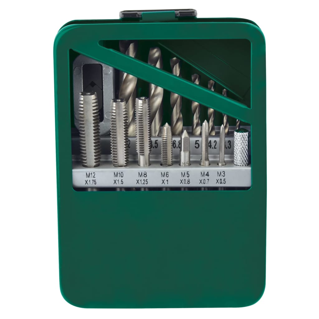 Zestaw do gwintów BRÜDER MANNESMANN 15-częściowy w metalowej walizce, Model M53215 15-piece