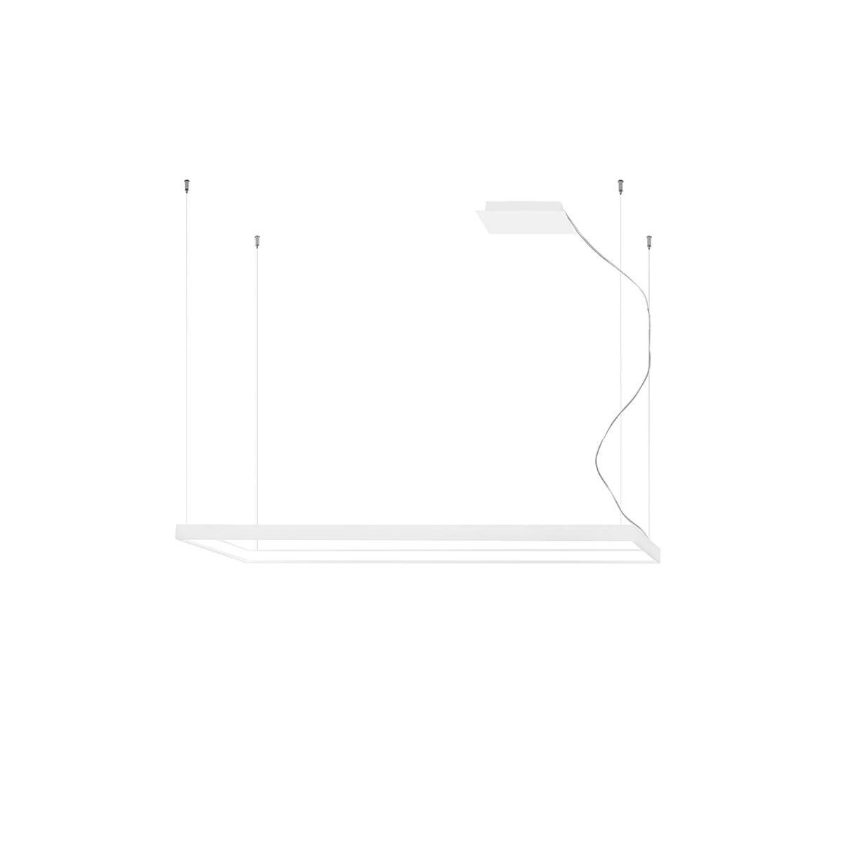 Lampa wisząca Tuula biała LED 50W 4000K 8096lm wym: 150 x 130 x 40 cm aluminium Thoro Lighting