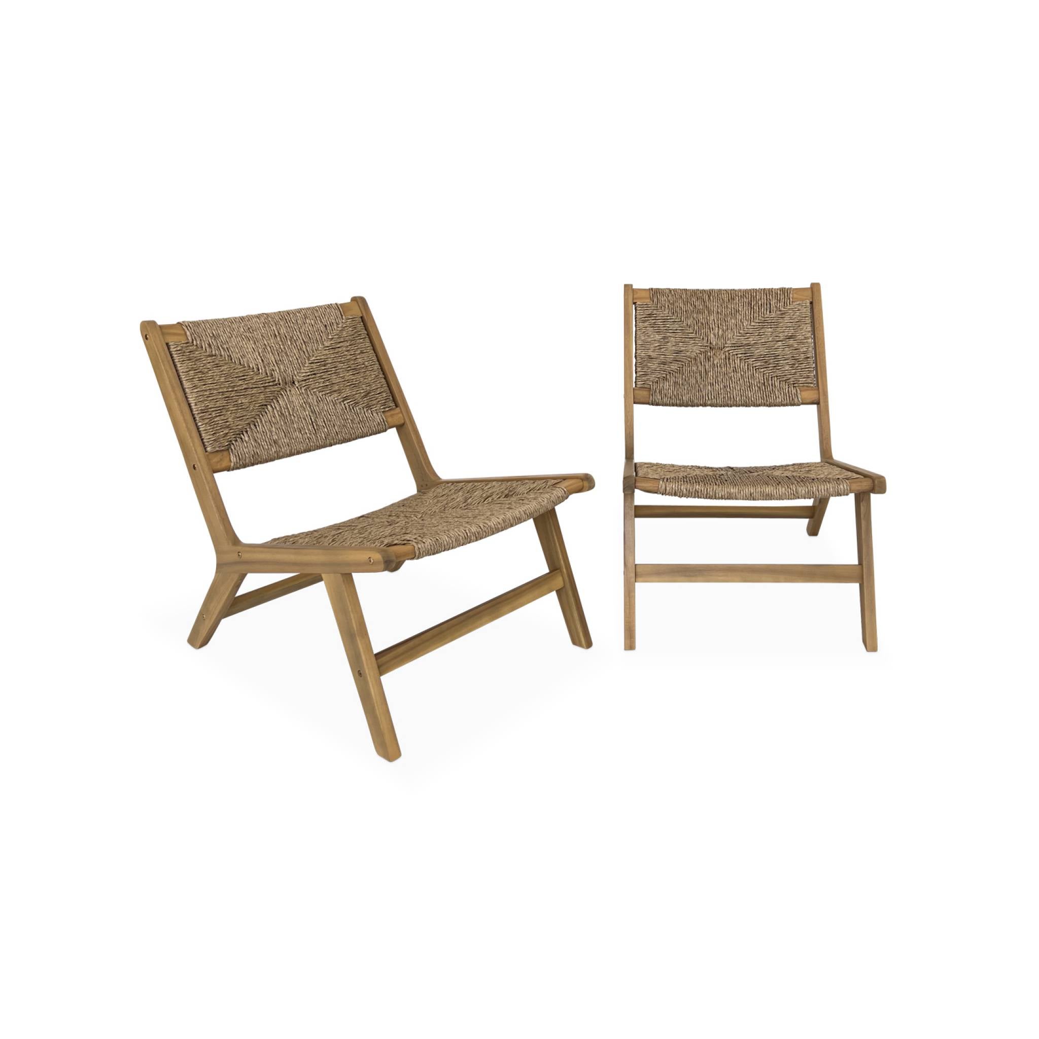 Ensemble Salon De Jardin 3 Pièces En Bois D'eucalyptus – 2 Chaises Adirondack Pliantes + Table Basse, Pour Balcon, Terrasse, Patio