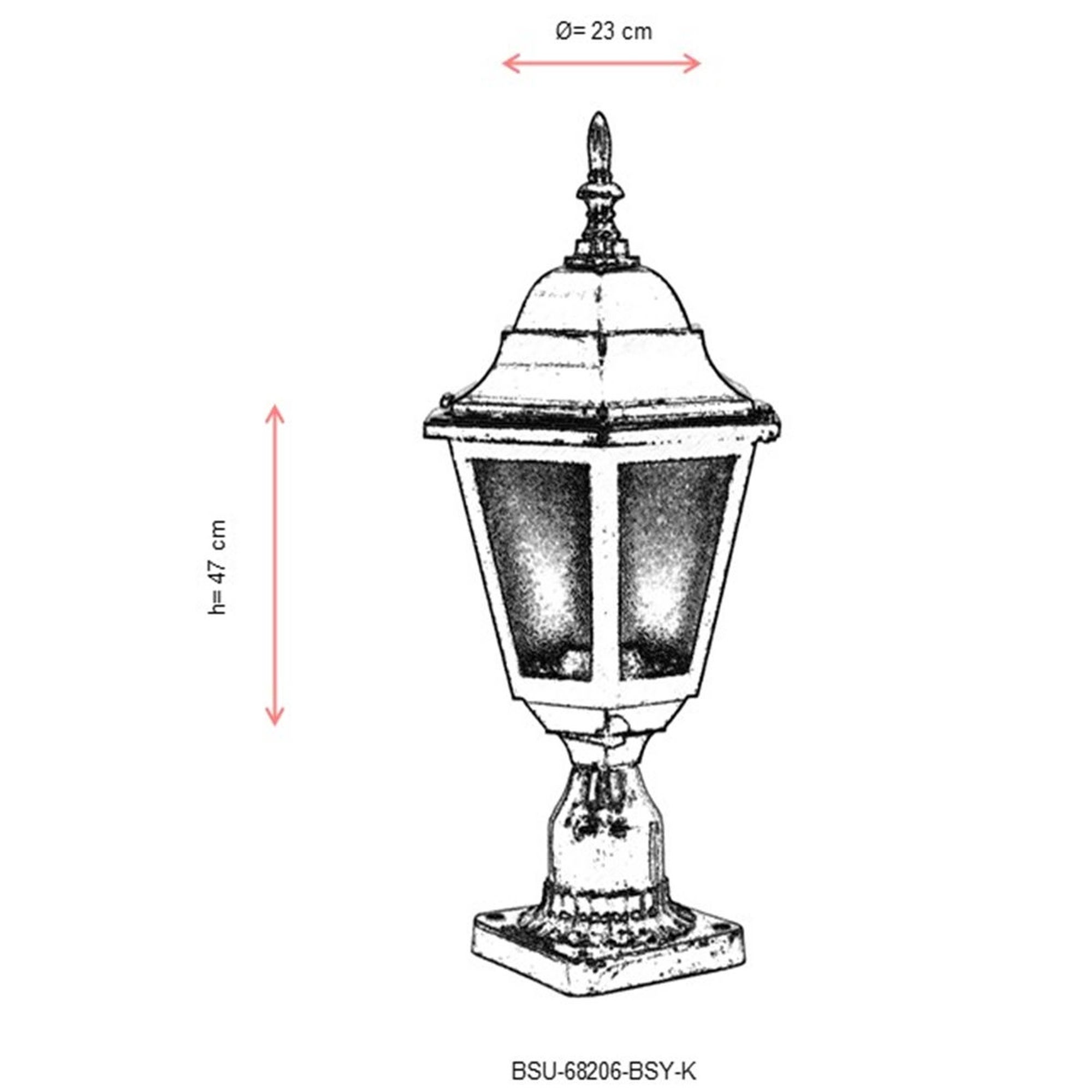 Applique da esterno, struttura in ABS, Colore nero - 3