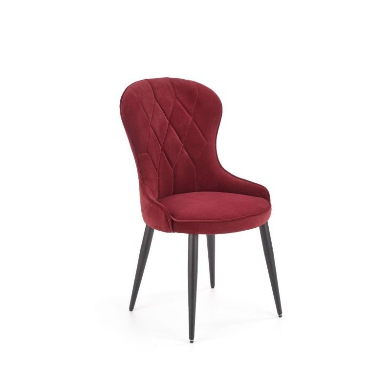 Krzesło tapicerowane K366 VELVET bordowe