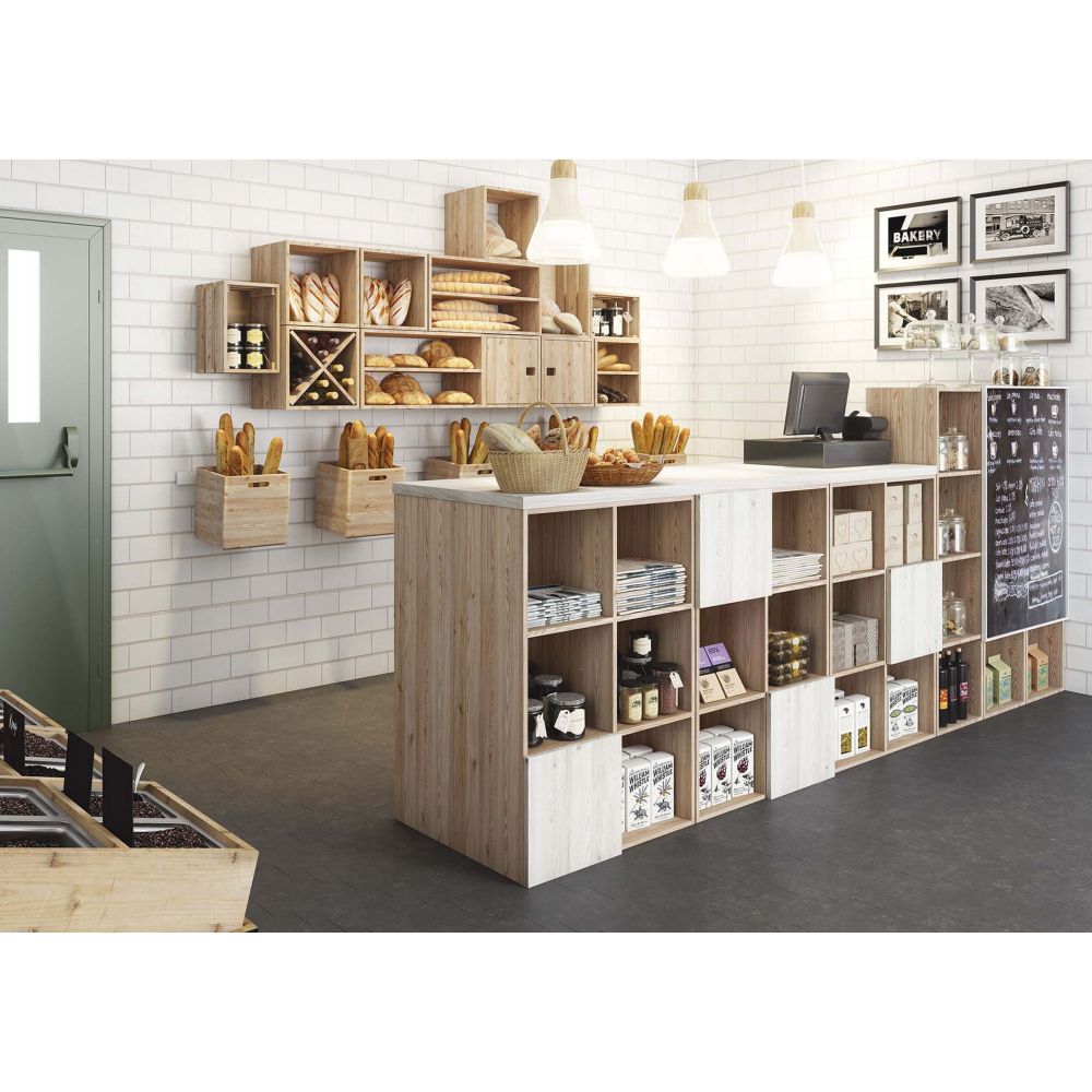 ESTANTERIA MADERA CUBO DINAMIC - 7