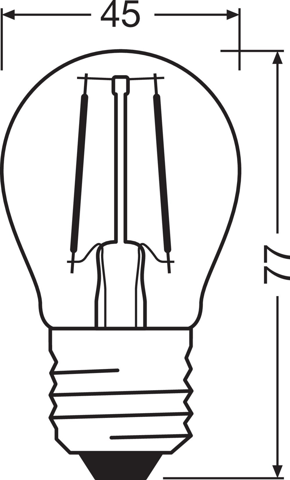 Osram 4058075434844 Led Cee 2021 A+ (a++ - E) E27 Forme Standard 5 W = 40 W Blanc Froid (ø X L) 45 Mm X 77 Mm 1 Pc(s) - 2