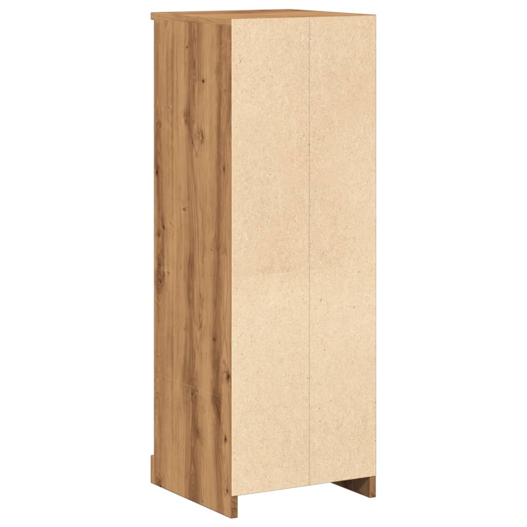 Credenza alta artigianale in rovere 36x35,5x103,5 cm in MDF - 7