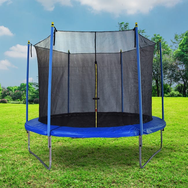 Rete Di Sicurezza Per Trampolino 12-15 Piedi – Recinzione Esterna HDPE Con 6/8 Poli