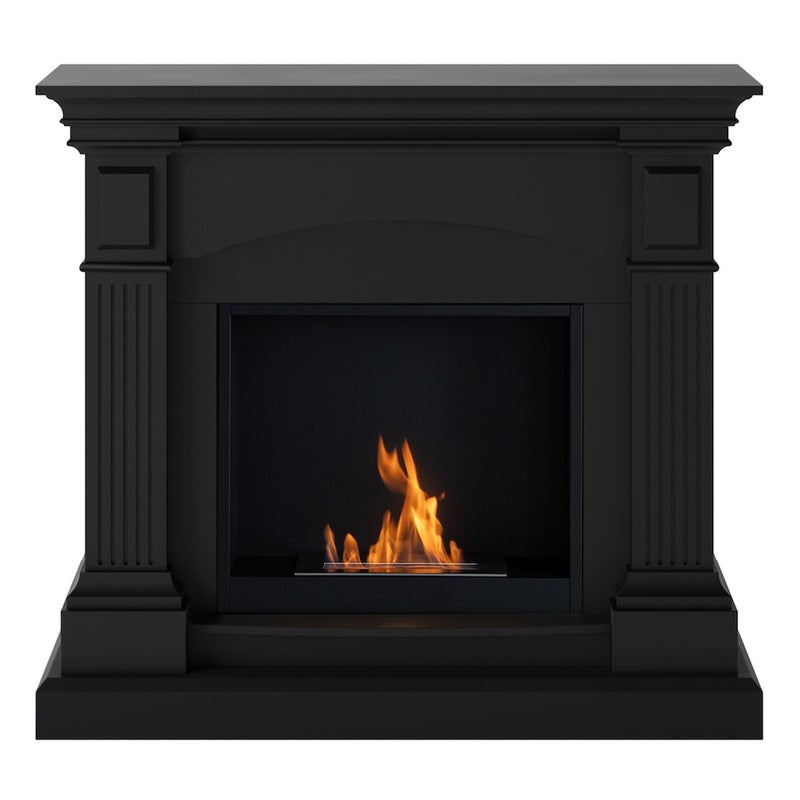 Kominek bioetanolowy FreeFlame MAGNA - prawdziwy płomień bez komina - czarny