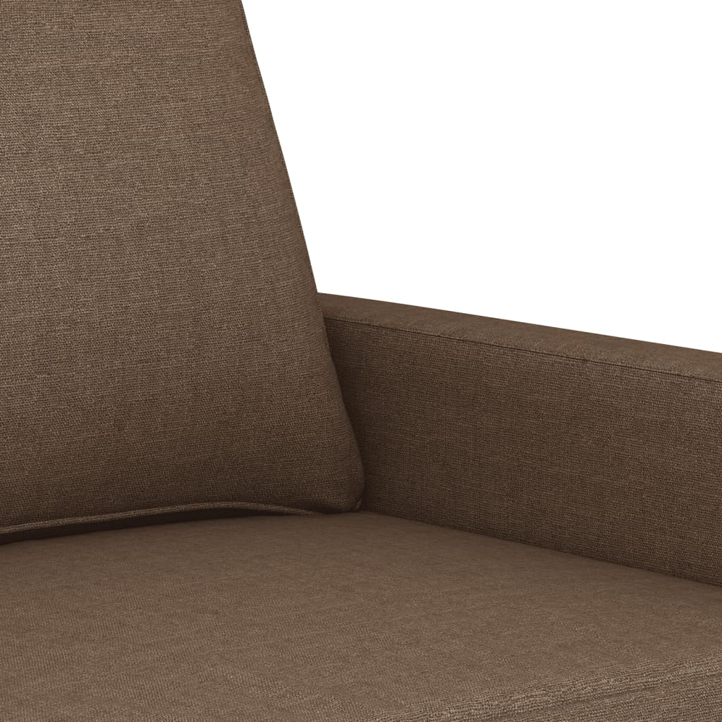 vidaXL Canapé à 3 places Marron 180 cm Tissu - 5