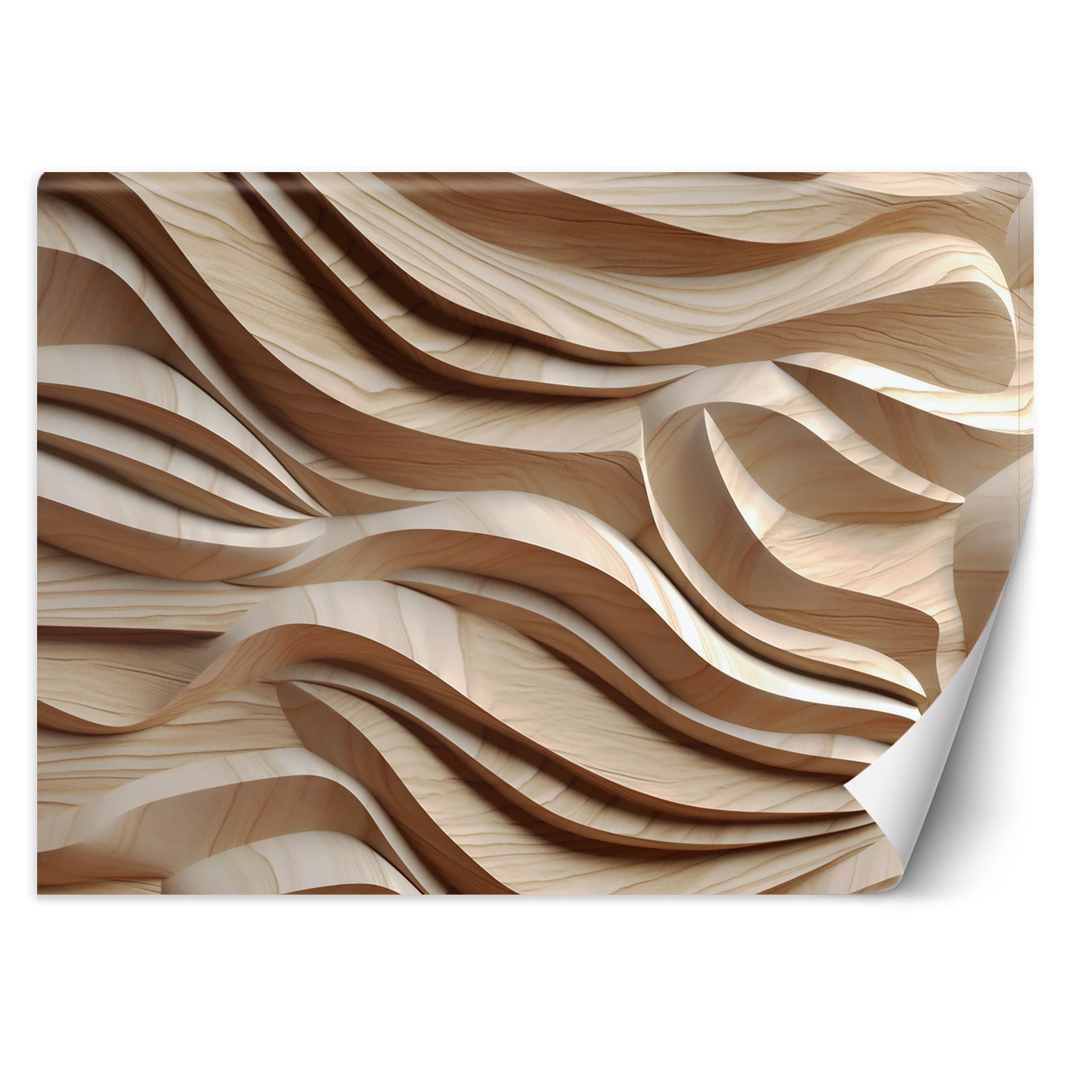 Fototapeta, Fale abstrakcja 3D 400x280