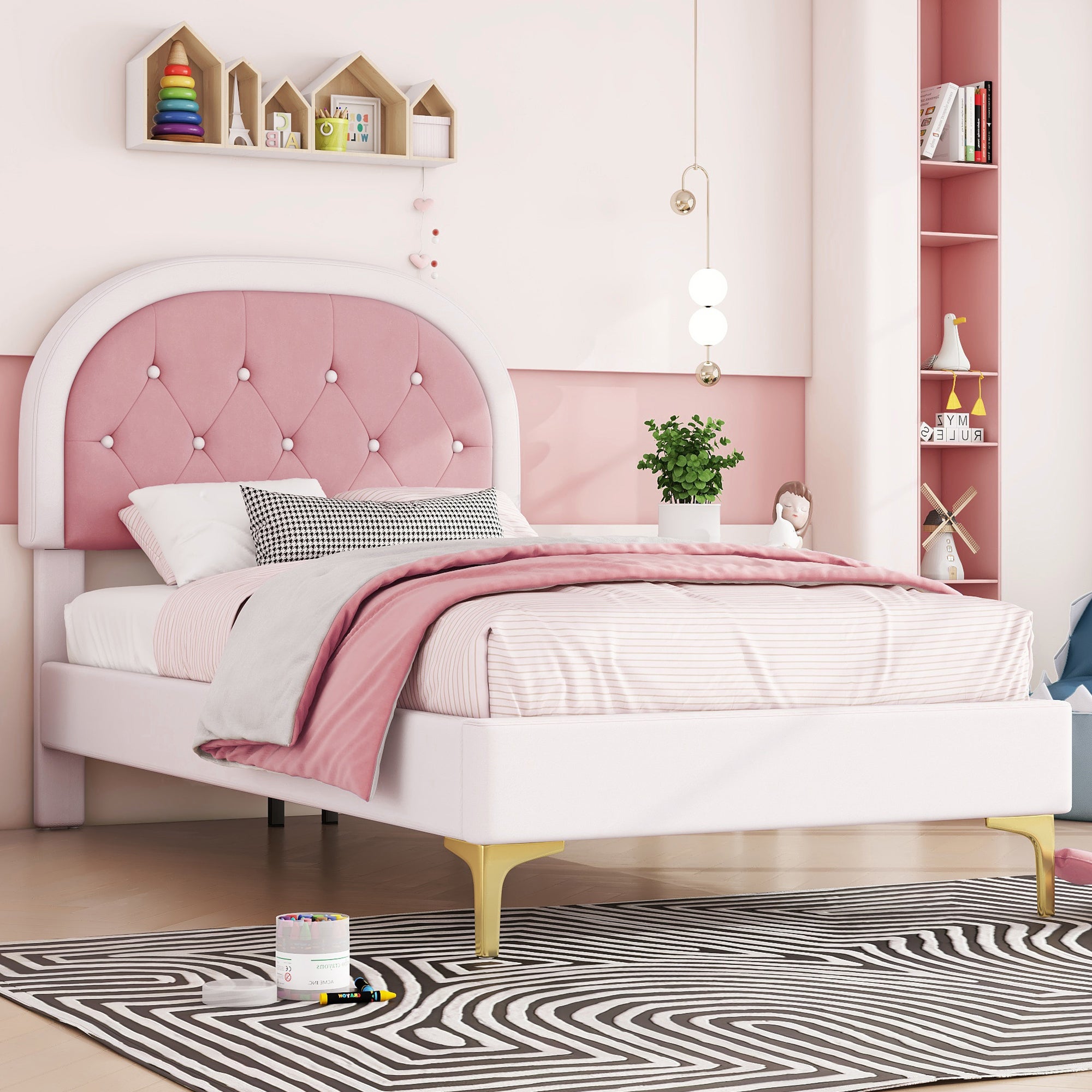 Cama Tapizada De 90x200 Cm: Moderna Y Elegante Con Cabecero De Botones, Resistente Hasta 300 Kg (Gris Oscuro)