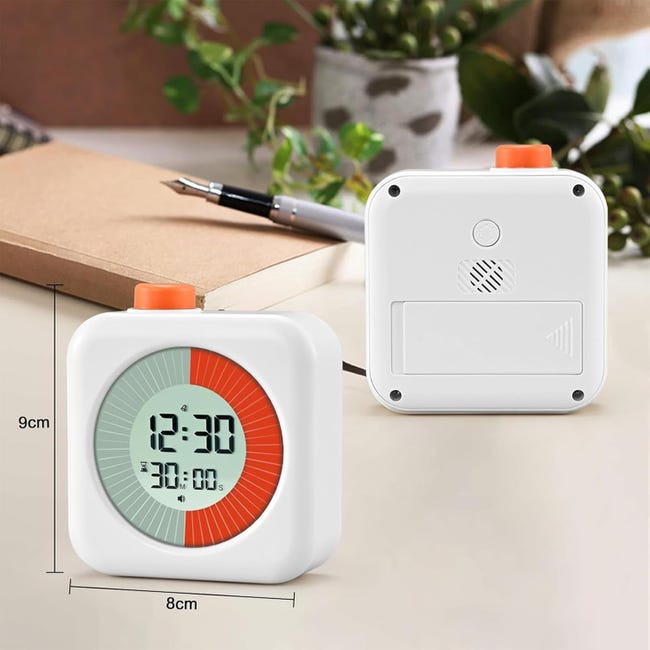 Minuterie Numérique Porte-Clés – Chronomètre, Compte à Rebours, Écran LCD, Pour Sport, Cuisine, Études