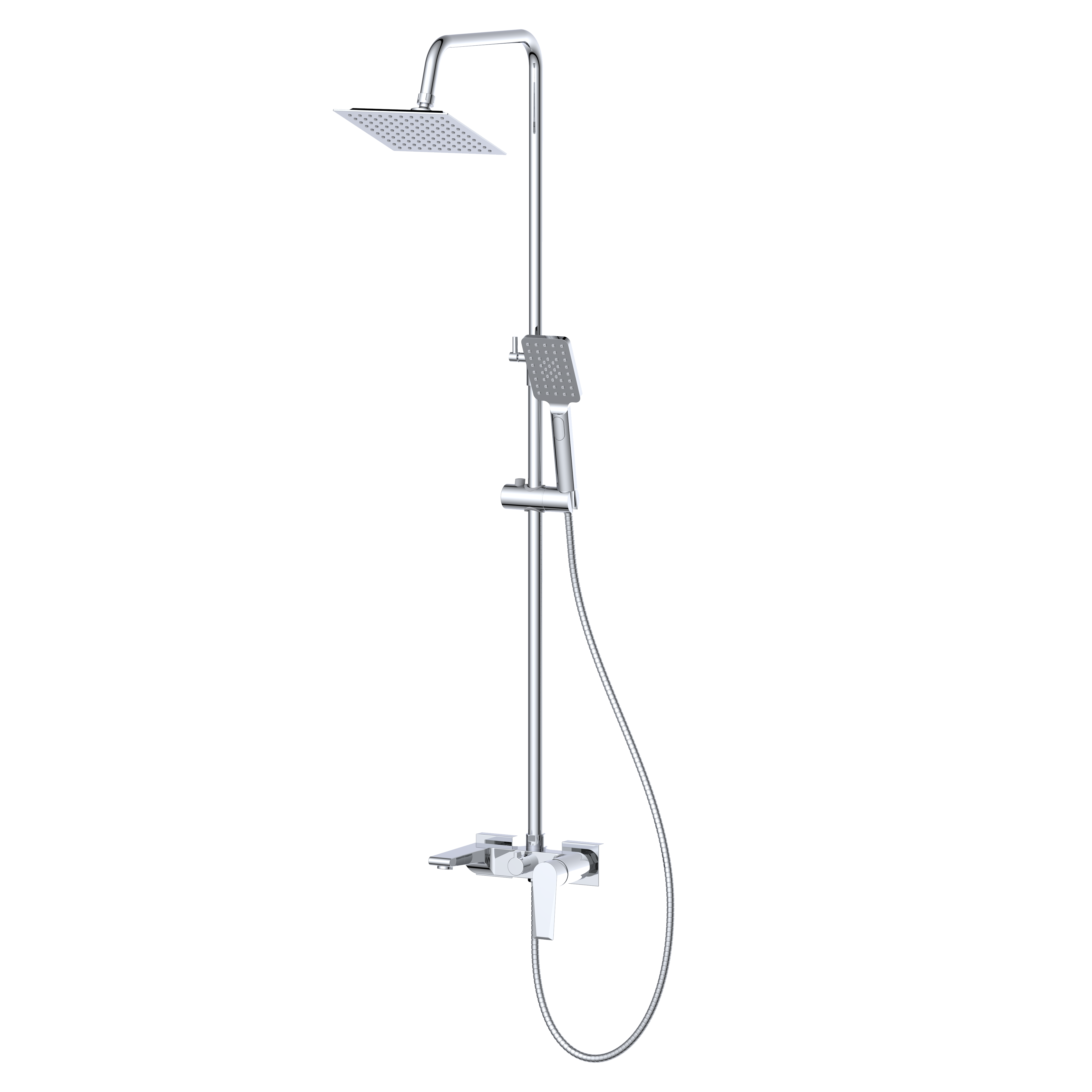 Kolumna prysznicowa Durasan Orlando zestaw bateria deszczownica i słuchawka chrom 1 szt.