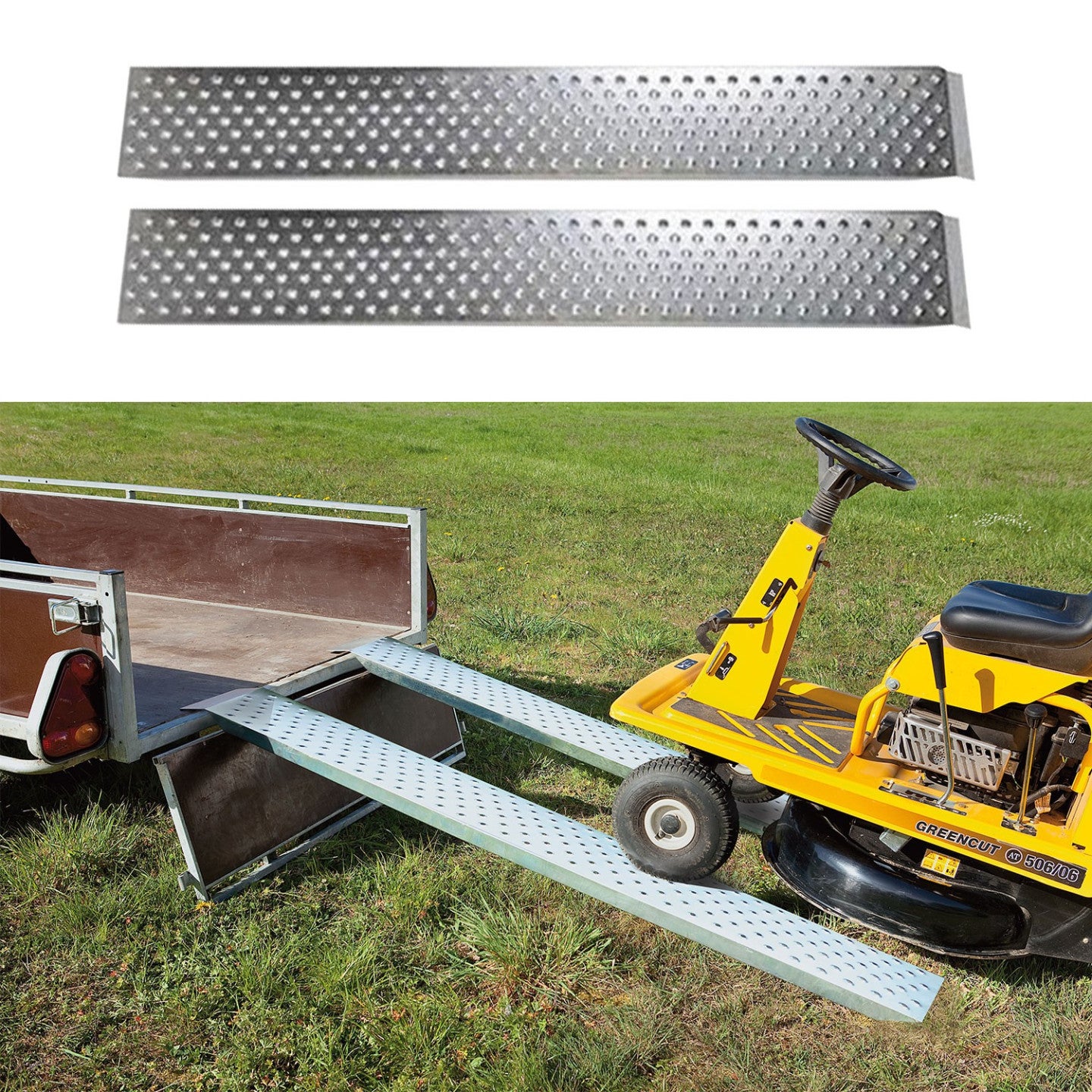 Lot de 2 rampes de chargement en acier galvanisé - 4